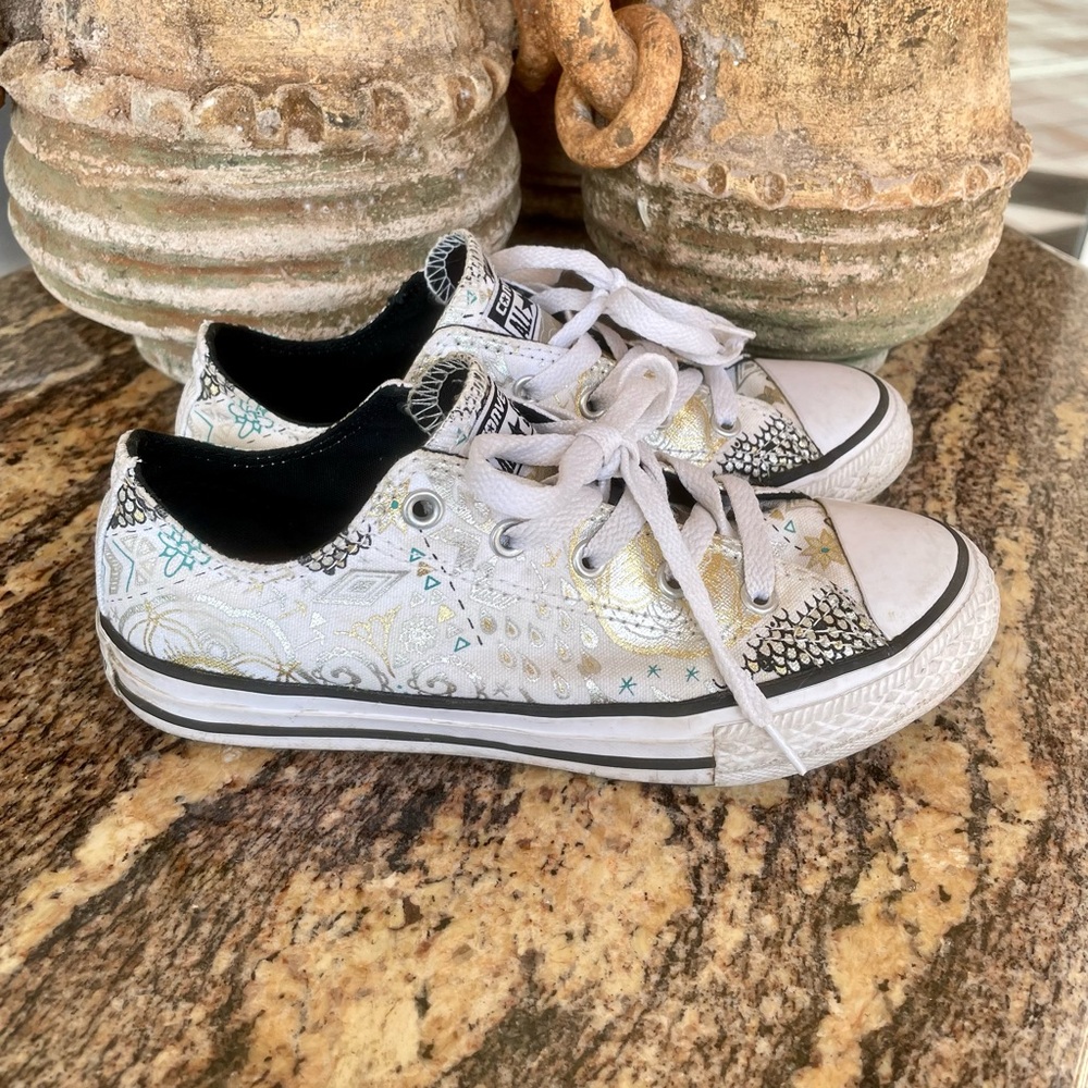 Converse All Star Kids Metallic Sneakers
